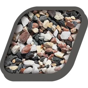 Graviers multi-couleurs sec