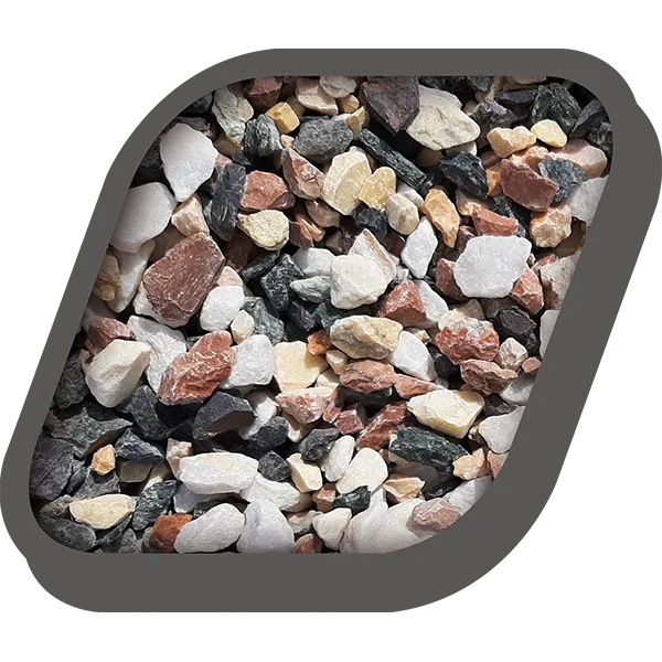 Graviers multi-couleurs sec